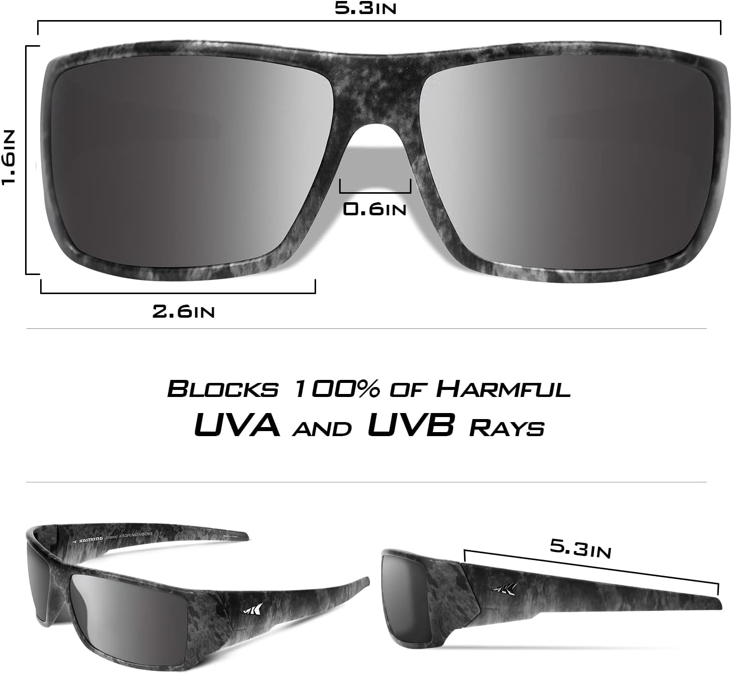 KastKing Iditarod Polarized Sport Sunglasses, UV Protection