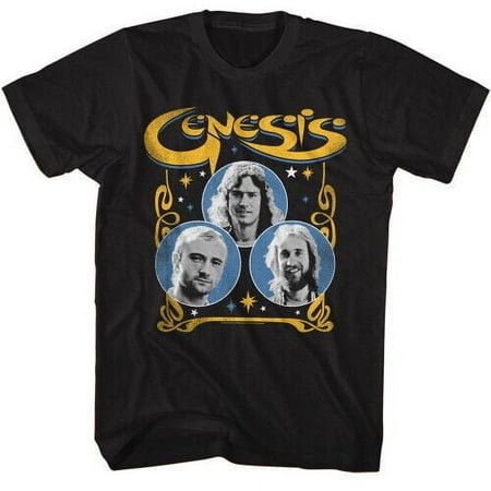 Genesis Band Faces T-Shirt - Black