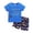 Blue, variant on Futezty Toddler Boys Clothes Summer Outfit Sets, Summer Children's Sports Quick Drying Clothes Boys Football Short Sleeved Basketball Shorts Basketball Training Sportswear Suit