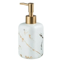 Marble Pattern Soap Dispenser Lotion Bottle 300ml for Bathroom Home Kitchen Countertop