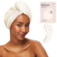 thumbnail image 1 of Kitsch Toalla de microfibra para el pelo para mujer, turbante de pelo para secar el cabello mojado, toallas de pelo f ciles de girar, toalla de microfibra s per absorbente y ultrasuave, toalla de pelo, 1 of 9