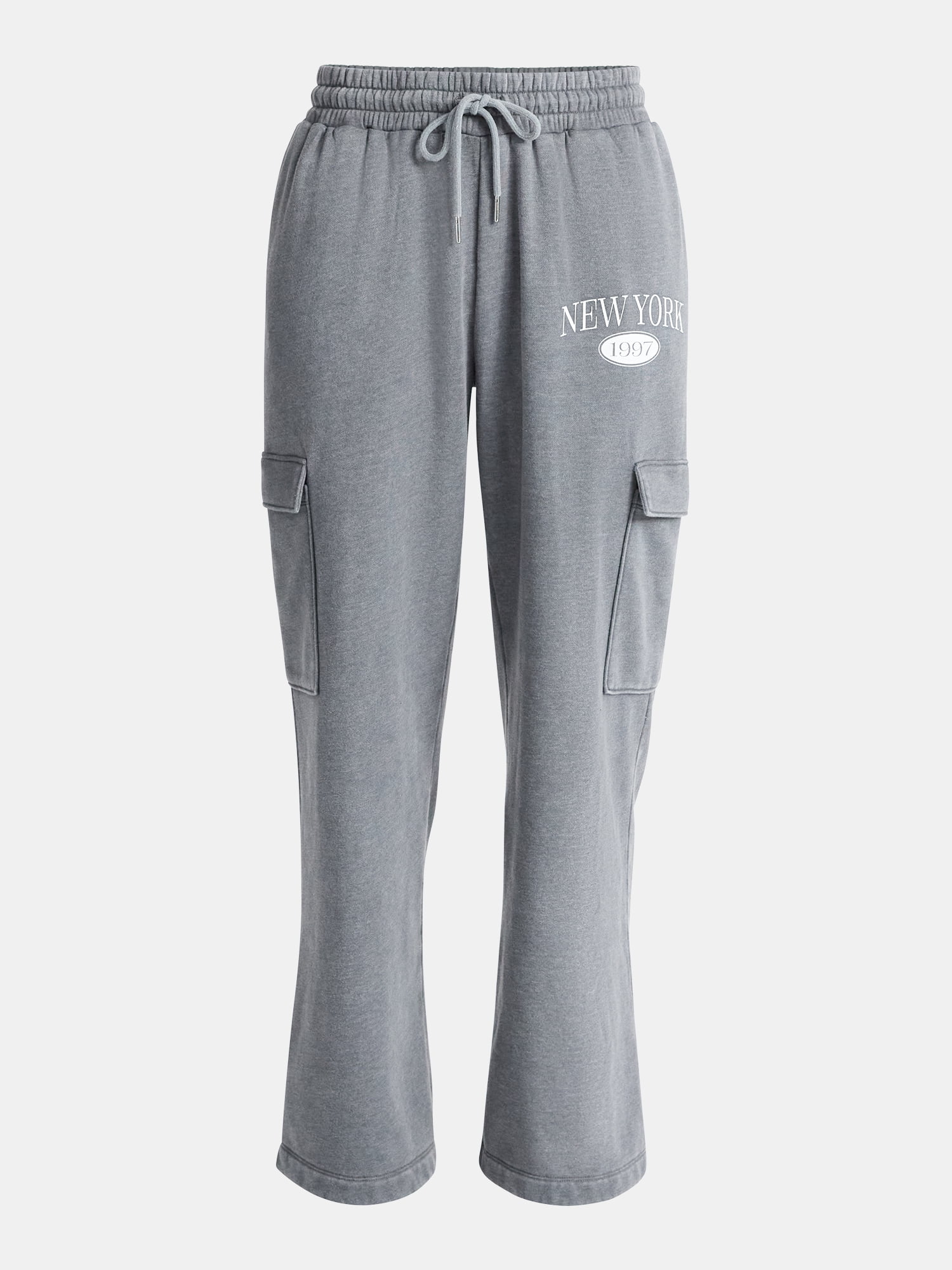 No Boundaries Washed Cargo Sweatpants, Women's
