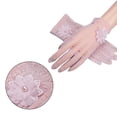 thumbnail image 4 of vlrwzc Women Sun UV Protection Gloves Summer Floral Lace Anti-skid Screentouch Gloves Elegant Fishing Cycling Gloves Wedding Full Finger Gloves, 4 of 7