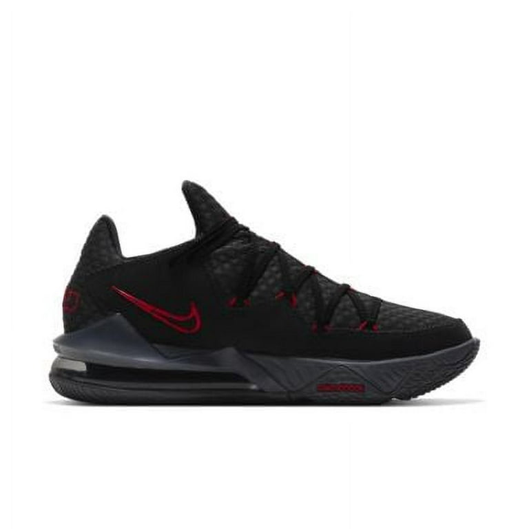 Lebron 17 low black/university red/dark clearance grey