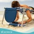 thumbnail image 4 of Ostrich Chaise Longue Sac à Dos avec Sac de Rangement, Rayures Bleu Marine (Lot de 2), 4 of 12