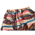 thumbnail image 6 of CCRFTGI Swim Trunks for Child Boys Beach Hawaiian Boys Swim Shorts Holiday Funny Striped Leaves Summer Clothes for Teens with Bucket Hat Vermilion 7-8 Years, 6 of 6