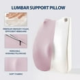 thumbnail image 5 of Lumbar Support Pillow for Office Chair – Premium Memory Foam Back Cushion, Back Support Pillow for Car Seats, Lower Back Pain Relief, Improves Posture, 3 Adjustable Straps, 5 of 7