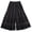Black, variant on Women Pettipants Half Slip Wide Leg Lace Trim Cotton Culotte Slips Pajama Pants