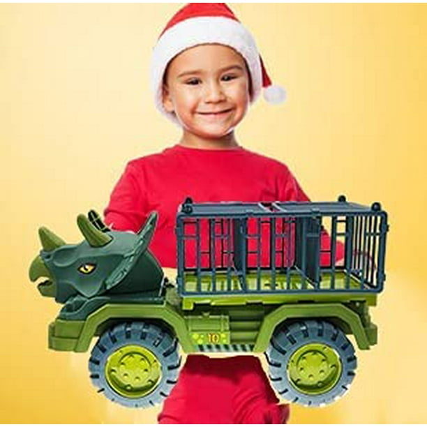 Grand camion de transport de dinosaures pour garçons et filles de