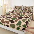 thumbnail image 3 of Feelyou Camouflage Teens Twin Sheet Sets, Wildlife Leopard Cheetah Bedding, 3 Pieces, 3 of 7