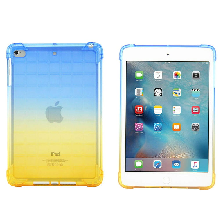 Allytech iPad Air 3rd Gen Case (10.5,2019), iPad Pro 10.5 Case, Silicone  TPU Shock-absorbing Drop Proof Bumper Protection Defender Clear Back Cover  for Apple 10.5 iPad Air 3/ Pro 10.5,Blue/Yellow 