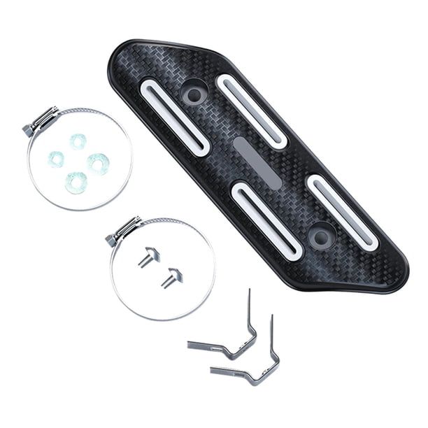Protector térmico de escape de motocicleta Cubierta protectora térmica de motocicleta para repuesto de repuesto Blanco