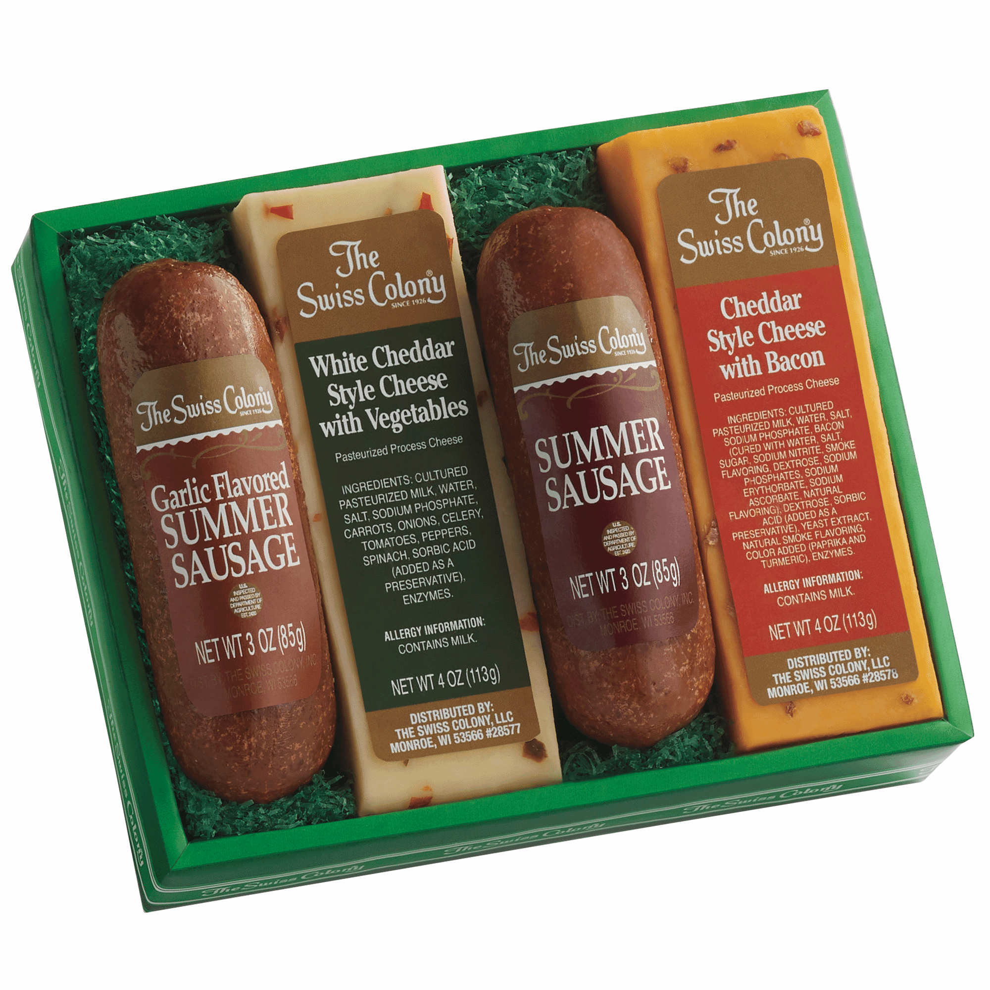 The Swiss Colony Holiday High Notes Gift – Meats & Cheeses