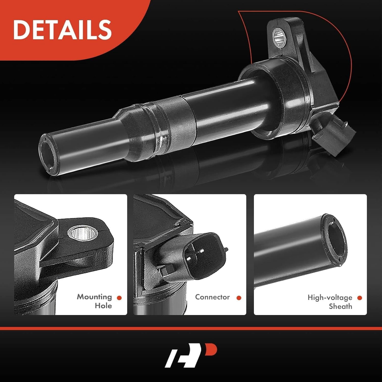 A-Premium Ignition Coil Pack Set of 4 Compatible with Hyundai Elantra 2011-2016, Tucson 2014-2020, Kia Forte 2014-2016, Soul 2012-2019, 1.8L 2.0L Engine