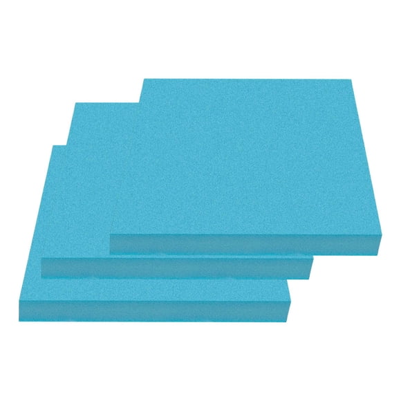 3 piezas de láminas de espuma para modelar, placa de espuma para manualidades, tablero de espuma recortable para manualidades azul