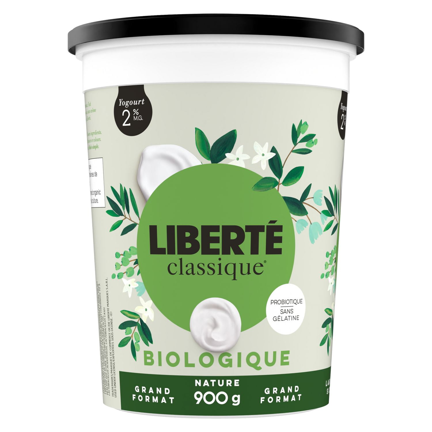 Liberté Classique Organic Plain 2% MF Yogurt