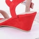 thumbnail image 4 of Sandalias de playa de verano Zapatos de vestir casuales de tacón bajo Punta abierta Cómodo para las mujeres, 4 of 9