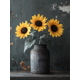 thumbnail image 1 of Qisvanset Framed Canvas Wall Art 12x16 Inch Dark Vintage Sunflower Moody Floral Still Life Art, 1 of 5