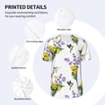 thumbnail image 3 of Lsque Lavender Flowers Pattern Mens Polo Golf Shirts Funny Graphics Shorts Sleeve Button Shirts Baseball T-shirt-XX-Large, 3 of 7