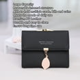 thumbnail image 4 of Cartera plegable para mujer monedero seguro de cuero de PU para tarjetas de señora a la moda para uso diario ANGGREK Otros, 4 of 8