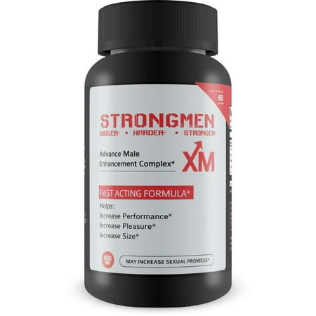 Strongmen - Natural Testosterone Booster - Pomotes Increased Strength, Weight Loss, Faster Recovery Times, and Confidence - Maximum Strength, Fast Acting Formula - 60 Capsules