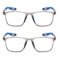 thumbnail image 2 of JOON-joon Gafas de Lectura para Hombre 2 Pares Estilo Deportivo Cómodas y Flexibles Antirreflejantes para Luz Azul +1.0 (Azul), 2 of 6