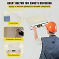 thumbnail image 4 of KFFKFF Drywall Skimming Blade, 10/16/24in Smoothing Knockdown Spatula Set, Extruded Aluminum & European Stainless Steel Construction Knife & High-impact End Cap, Finishing Tools for Sheetrock, 4 of 9