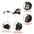 thumbnail image 3 of Sunny Health & Fitness SF-RW5622 Dual Function Magnetic Rowing Machine Rower w/ LCD Monitor, 3 of 9