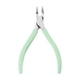 thumbnail image 4 of 2 Tijeras Cortadoras De Cutículas De Acero Inoxidable, Mango De Silicona Antideslizante, Color Verde Para Salón, 4 of 8
