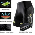 thumbnail image 3 of Sponeed Men’s Biking Shorts 4D Padded Cycling Outstanding Printing Riding Half Pants Quick Dry Cycle Wear Yellow XXL, 3 of 5