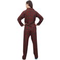 thumbnail image 4 of Bimba Check Printed Nightwear Button-Down Shirt With Pajama Pant 2 Pcs Set - 10, 4 of 4