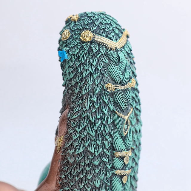 Estatua de la Diosa Madre Tierra Estatua de la Diosa Madre Tierra Gaia Pintada a Mano Arte de Resina Artesanía Regalo del día de la Madre M