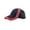 Black/Red, variant on BRUSHED CANVAS SPORTS MESH CAP, Black Red