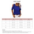 thumbnail image 5 of Women Casual Short Sleeve Top Cold Shoulder Shirt Summer Fashion Loose Comfy Blouse Royal Blue L, 5 of 5