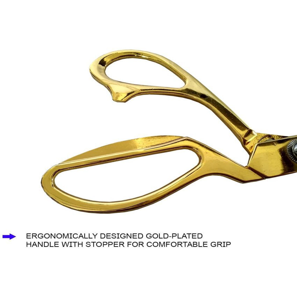 Beautiful Golden Handle Scissors 10.5" inch for Cutting Clothes and Fabrics (Set of 1)