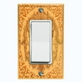 thumbnail image 1 of Metal Light Switch Plate Cover Elegant Yellow Crown Frame FRA016, 1 of 1