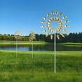 thumbnail image 6 of Unique and Magical Metal Windmill,3D Wind Powered Kinetic Sculpture, Lawn Solar Metal Wind Spinners Outdoor Clearance, Wind Catchers Metal Outdoor Patio Decoration Wind Sculpture, 6 of 6