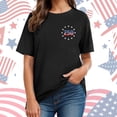 thumbnail image 6 of UngA 250 Anniversary USA Shirt Women 4th of July Shirts America 250 Shirt American Flag Graphic Tee Tops Patriotic Shirts for Women (Black,M), 6 of 7