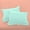 Aqua Blue, variant on 2 Piece Ruffle Solid Light Pink Pillow Shams, (King 20X36 Pillow Cover), 100% Egyptian Cotton, 800 Thread Count, King Size