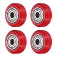 thumbnail image 1 of Uxcell 4 Pcs Roue d'Imprimante 3D avec Roulement Linéaire 625ZZ, Roue en Plastique à Pompons pour Imprimante 10D, Rouge, 1 of 5