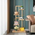 thumbnail image 3 of Costway 5 Tier 6 Potted Plant Stand Rack Bamboo Display Shelf for Patio Yard, 3 of 10