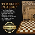 thumbnail image 4 of Juego de mesa de damas Regal Games Luxury para adultos y niños, 4 of 9