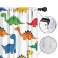 thumbnail image 4 of Blackout Kids Curtains,White Colorful Dinosaurs Pattern Childrens Insulated Curtains Set Of 2,Bedroom Essentials,Toddler Room Decor 42"x84", 4 of 5