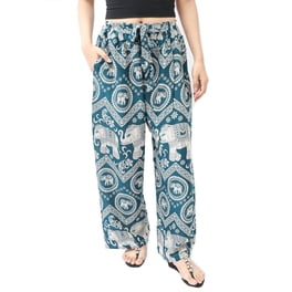 Boho Flare Pants For Women - Rave High Waist Bell Bottom Retro 70s Disco Legging Floral Palazzo Wide Leg Trousers, Green