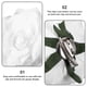 thumbnail image 5 of 2 en 1 pinzas para el cabello horquilla de flor rosa grande artificial broche de flores para fiesta de mujeres (blanco), 5 of 6