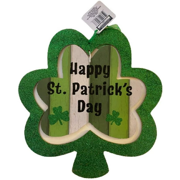St Patrick's Day Wall Sign Decor Hanging Decoration Party Supplies Spinning Dual-Layered