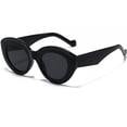 thumbnail image 1 of Gafas de Sol AIEYEZO Tipo Ojo de Gato Sobredimensionadas para Mujer, Montura Negra, 1 of 7
