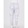 thumbnail image 4 of YIZYIF Kids Girls Boys Shiny Metallic Trousers Gymnastics Athletic Harem Pants Jazz Hip Hop Dance Costume, 4 of 7