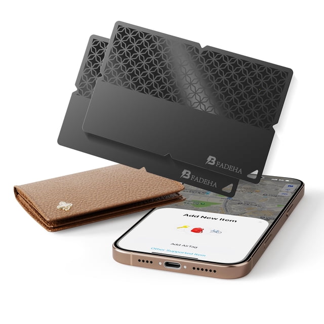 Rastreador Bluetooth Air Tag (2025) para iOS, con función Find My de Apple, localizador GPS para billeteras y tarjetas inteligentes