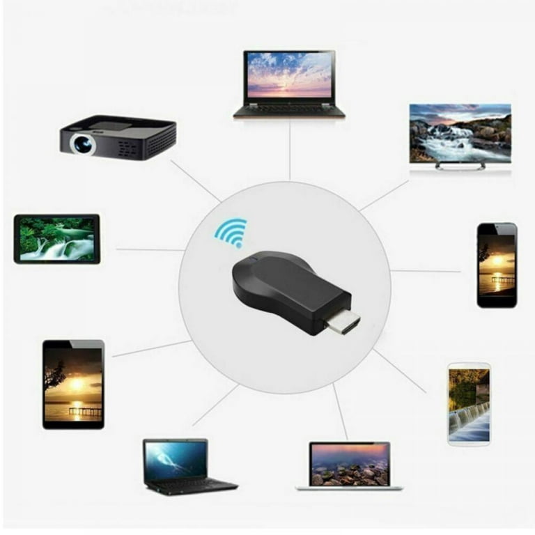 WiFi Display Dongle Receiver 1080P HD TV Stick Miracast Airplay DLNA  Mirroring for Android iOS Smart Phone PC to HDTV Projector 
